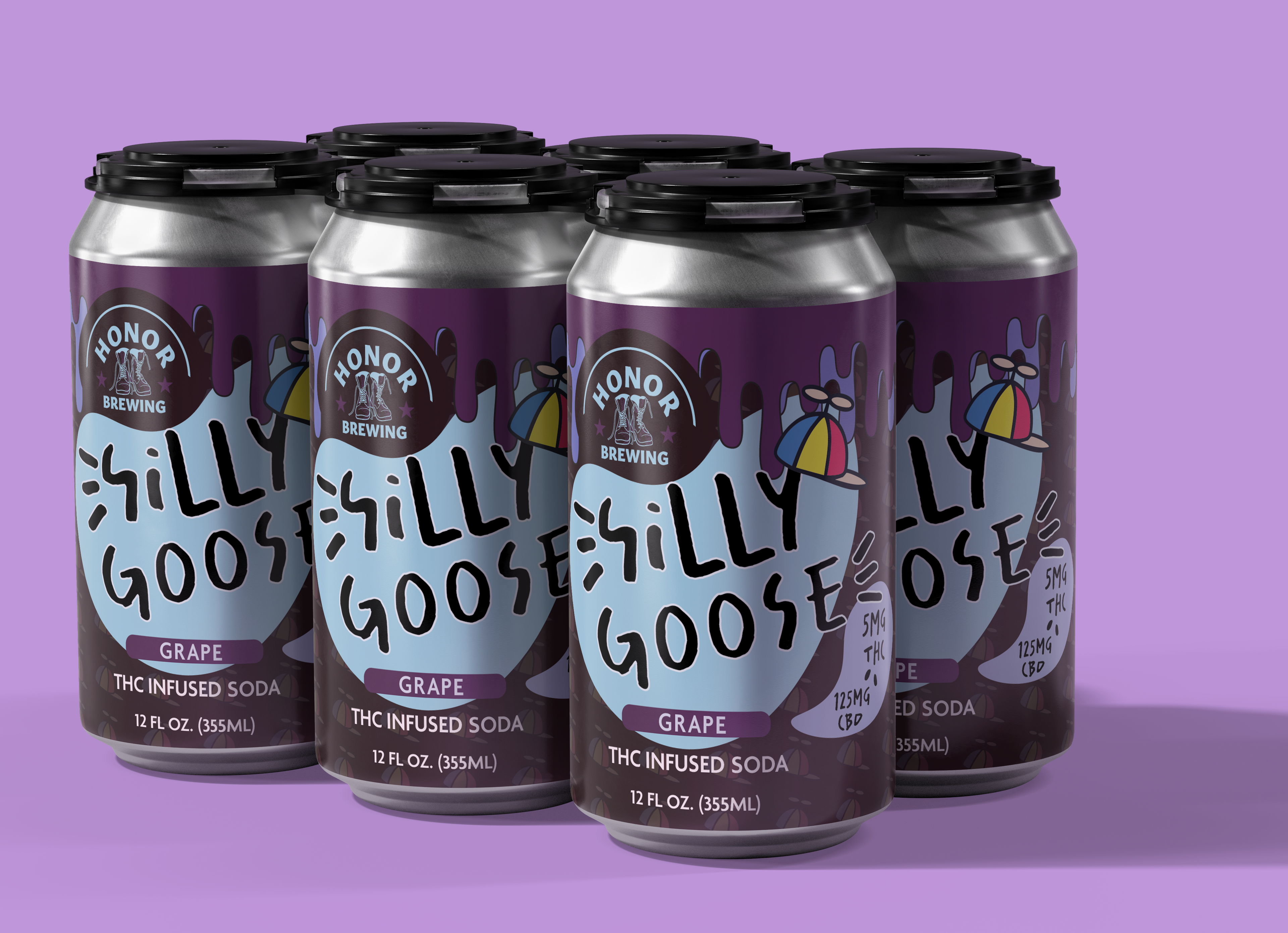 Silly Goose 5mg - Grape Soda - 6 Pack