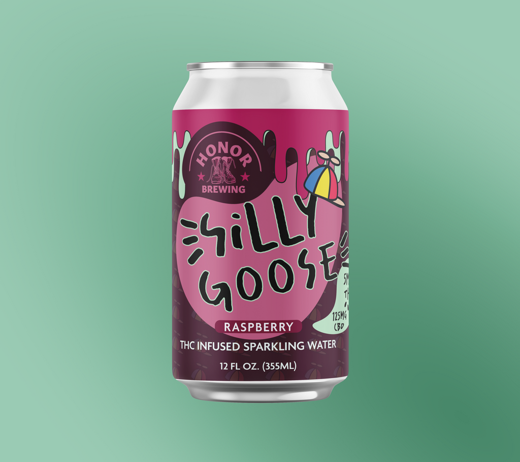 Silly Goose 5mg - Raspberry Sparkling Water - 6 Pack