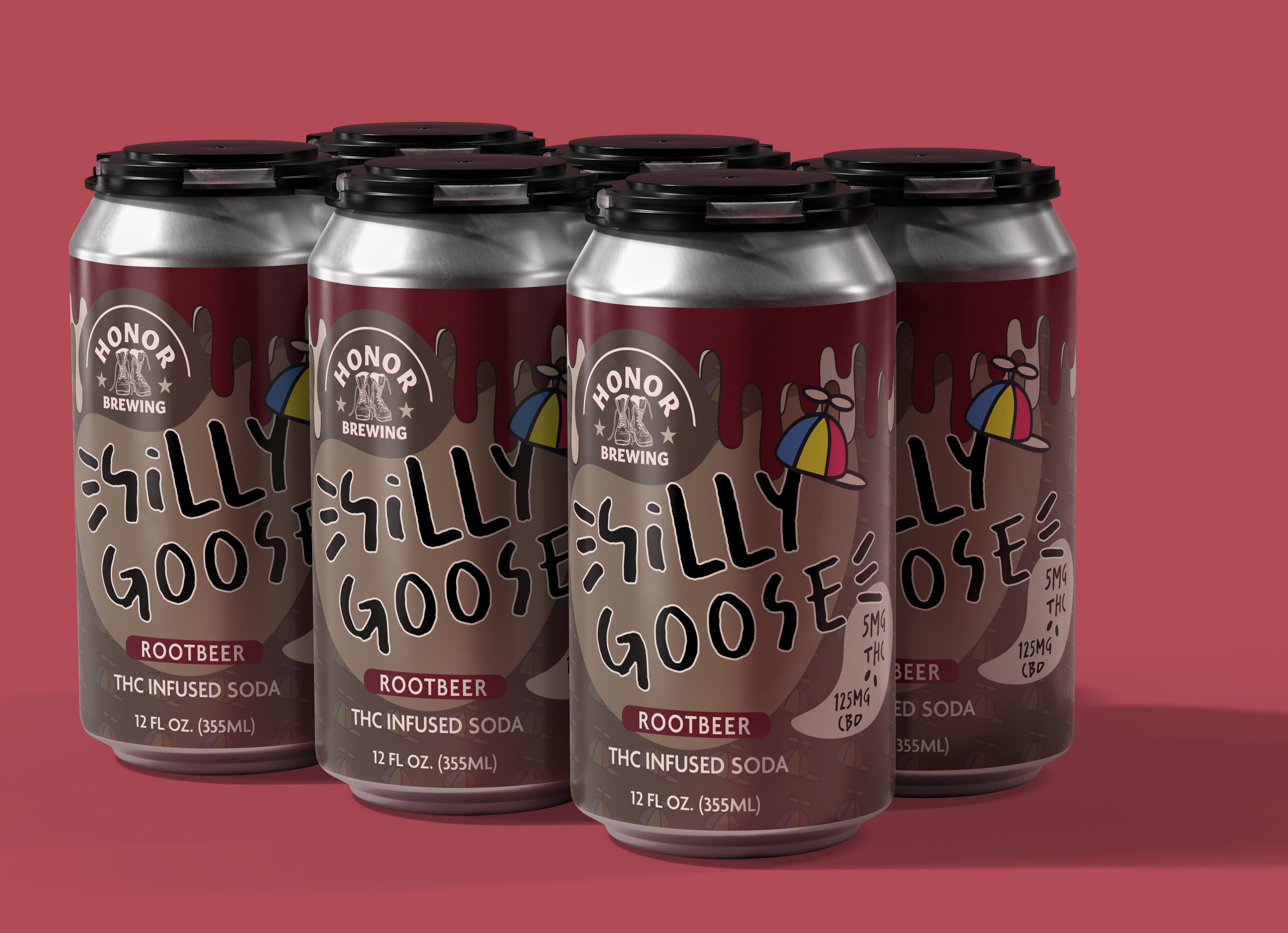 Silly Goose 5mg - Root Beer - 6 Pack