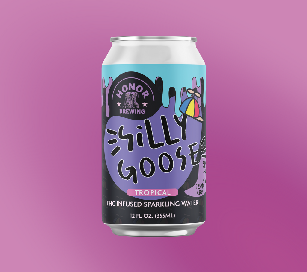 Silly Goose 5mg - Tropical Sparkling Water - 6 Pack