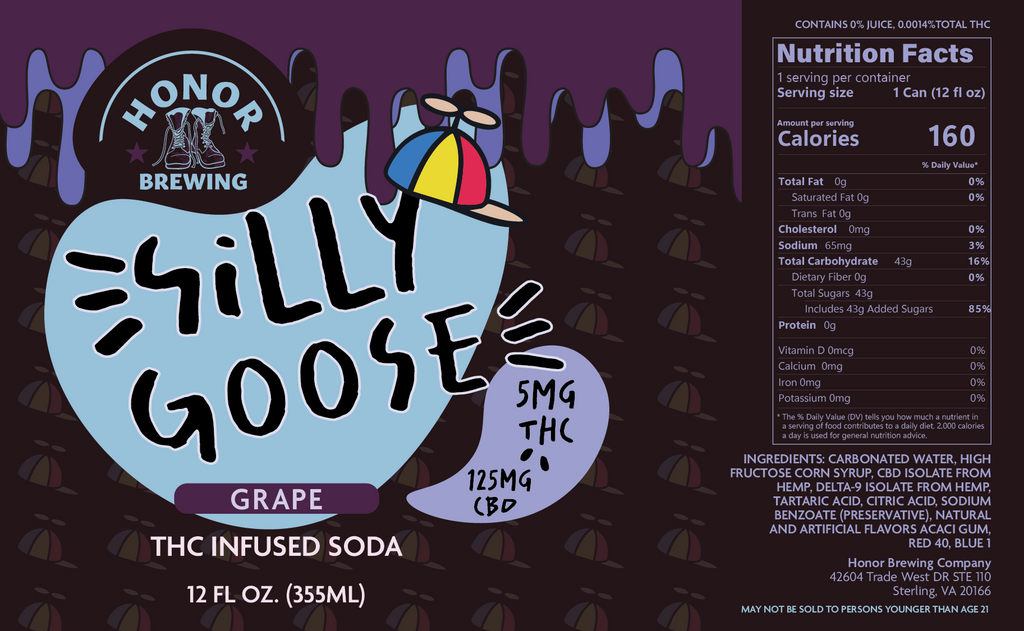 Silly Goose 5mg - Grape Soda - 6 Pack