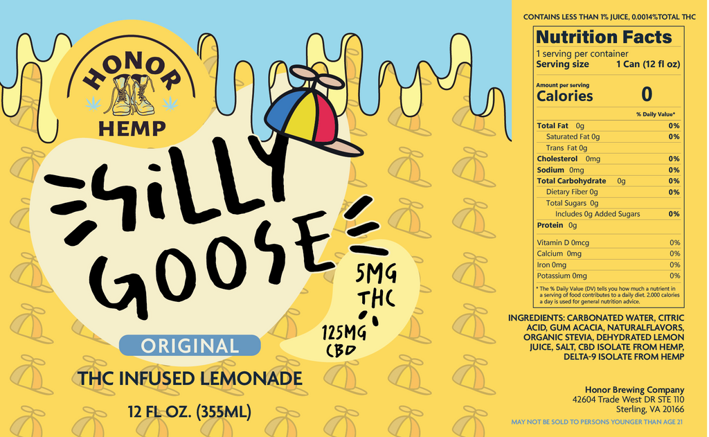 Silly Goose 5mg - Original Lemonade - 6 Pack