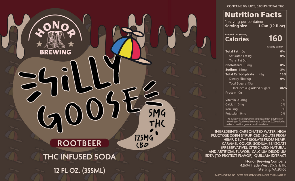 Silly Goose 5mg - Root Beer - 6 Pack
