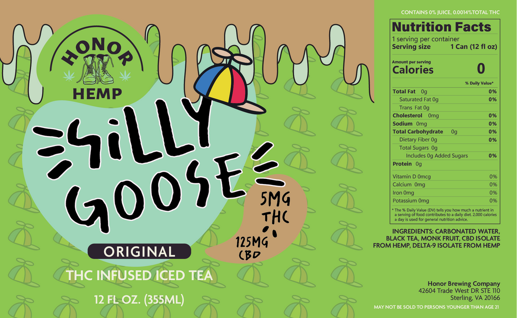 Silly Goose 5mg - Original Iced Tea - 6 Pack